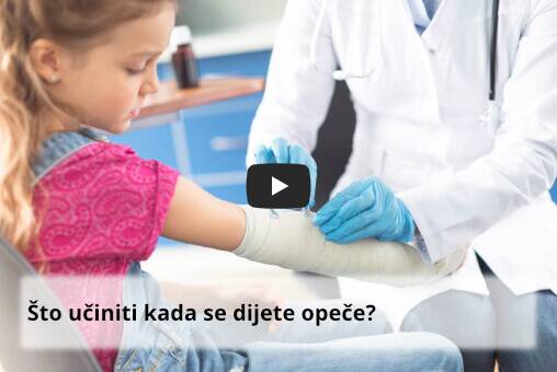 opekline kod djece - što učiniti kada se dijete opeče