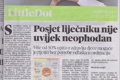Glas Slavonije - tiskano izdanje: Posjet liječniku nije uvijek neophodan glas slavonije - littledot tiskano priopćenje