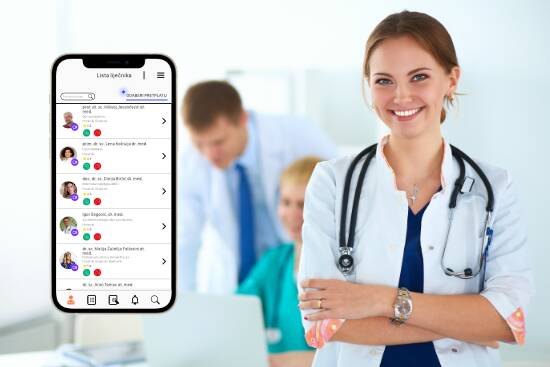 "LittleDot alat za brzu provjeru simptoma i savjete o tome kako postupiti s prikazom aplikacije i majke s djetetom."